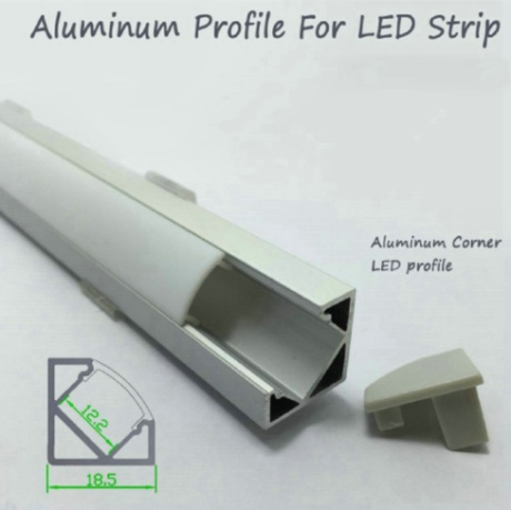 R2U-007 Aluminium LED-profiel 5050 led striplampen heattuse channel op maat diy verlichting profiel