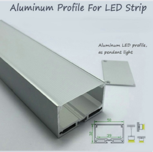 R2U-046 Alu Led Profile Wide U Shape Aluminium Extrusion Flexibele Led Strip Lichten Heatsink Channel