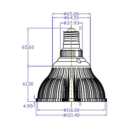 1600lm 16 Watt Led Spot Lighting Cob Ac 220v , Par30 E27 Led Spot Light