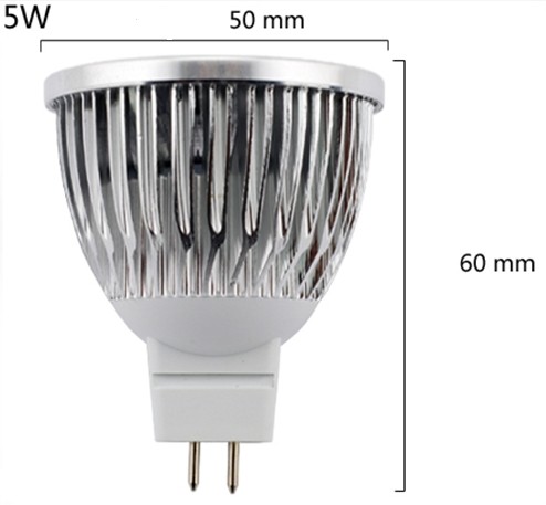 Cob Mr16 Led 5watt Spot Lighting Aluminum Alloy 100 Lm/W Led home lighting